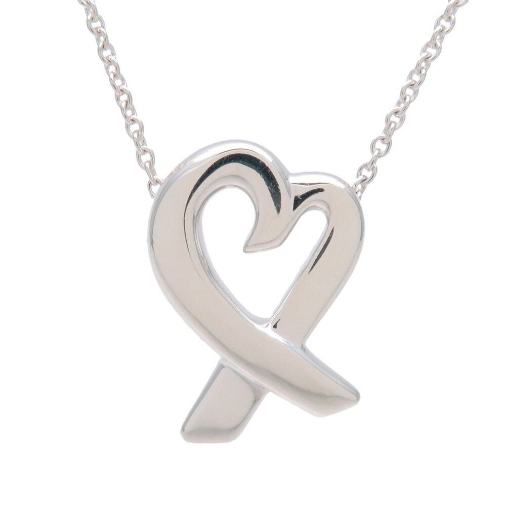 Tiffany & Co. Paloma Picasso Loving Heart Sterling Silver Necklace